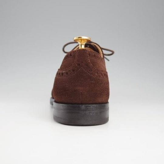 極上★チャーチ 70F/UK7【定価￥176,000-★ディプロマット/DIPLOMAT】173ラスト/セミブローグ/スエード/濃茶/メンズ/Church's★k873