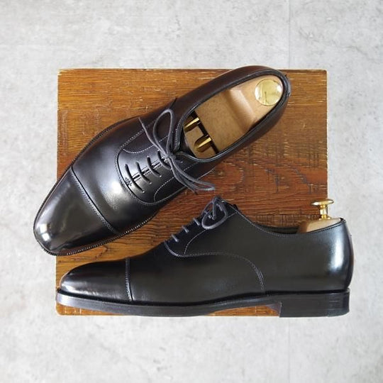 美品★クロケット&ジョーンズ 5D【定価￥132,000-★AUDLEY/オードリー】ハンドグレードライン/337ラスト/カーフ/黒/Crockett&Jones★k874