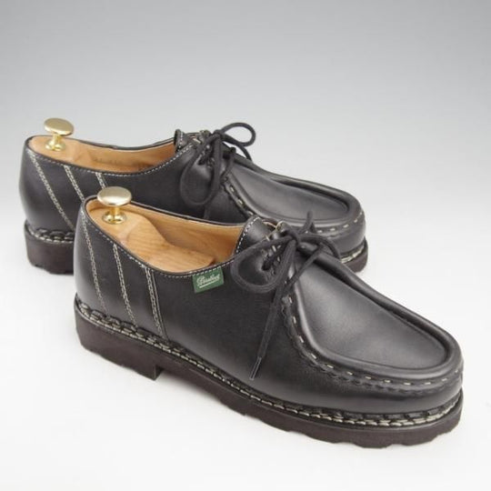 極美品★パラブーツ SIZE 39【定価￥96,800-★MORZINE/モジーン】チロリアンシューズ/リスレザー/NOIR/黒/メンズ/Paraboot★k875