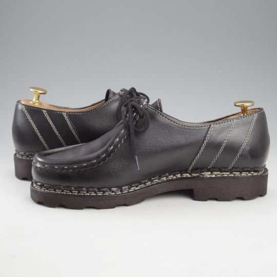 極美品★パラブーツ SIZE 39【定価￥96,800-★MORZINE/モジーン】チロリアンシューズ/リスレザー/NOIR/黒/メンズ/Paraboot★k875
