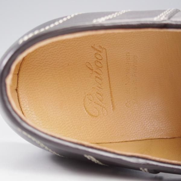 極美品★パラブーツ SIZE 39【定価￥96,800-★MORZINE/モジーン】チロリアンシューズ/リスレザー/NOIR/黒/メンズ/Paraboot★k875