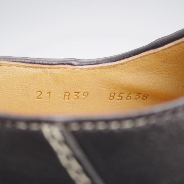 極美品★パラブーツ SIZE 39【定価￥96,800-★MORZINE/モジーン】チロリアンシューズ/リスレザー/NOIR/黒/メンズ/Paraboot★k875
