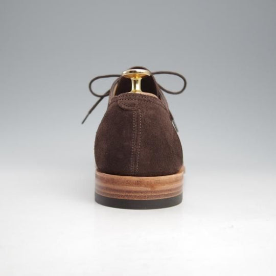 未使用★ジョンロブ 6.5E【★リース/LEITH/8695ラスト/TENSILE】Vフロント/プレーントゥ/スエード/濃茶/メンズ/JOHN LOBB★k878