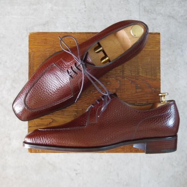 未使用★(英)ガジアーノ&ガーリング 8E【現行定価25万円程度★スキンステッチ/HOVE】TG73ラスト/Uチップ/茶/GAZIANO&GIRLING★k883