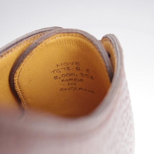 未使用★(英)ガジアーノ&ガーリング 8E【現行定価25万円程度★スキンステッチ/HOVE】TG73ラスト/Uチップ/茶/GAZIANO&GIRLING★k883