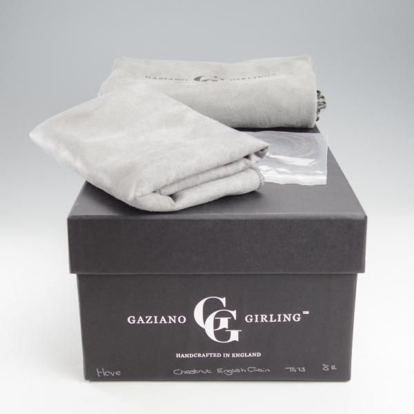 未使用★(英)ガジアーノ&ガーリング 8E【現行定価25万円程度★スキンステッチ/HOVE】TG73ラスト/Uチップ/茶/GAZIANO&GIRLING★k883