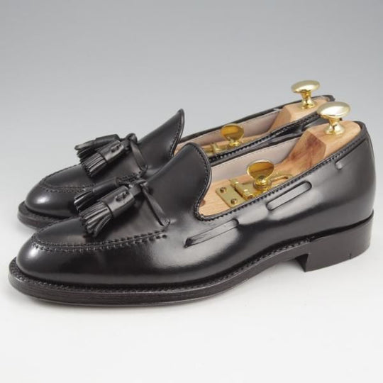 極美品★オールデン 5.5D【定価￥182,600-★コードバン仕様/タッセルローファー】664/アバディーンラスト/黒/メンズ/ALDEN★k885