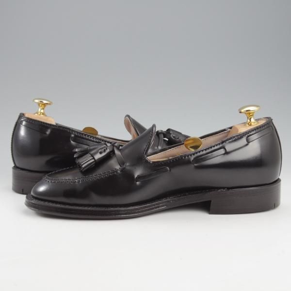 極美品★オールデン 5.5D【定価￥182,600-★コードバン仕様/タッセルローファー】664/アバディーンラスト/黒/メンズ/ALDEN★k885