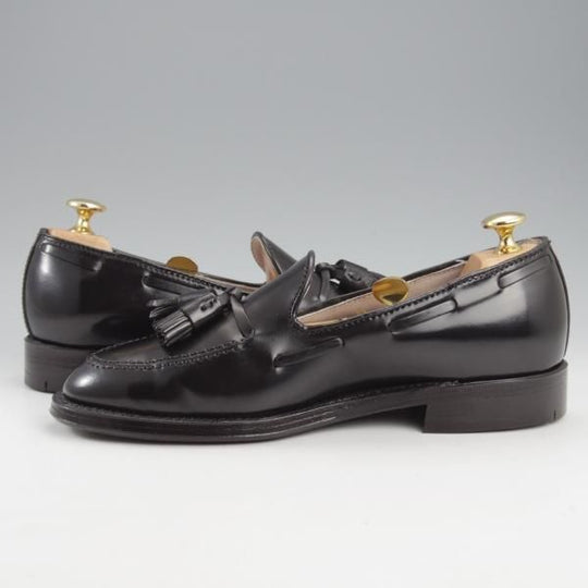 極美品★オールデン 5.5D【定価￥182,600-★コードバン仕様/タッセルローファー】664/アバディーンラスト/黒/メンズ/ALDEN★k885