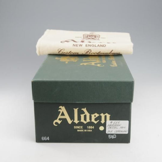 極美品★オールデン 5.5D【定価￥182,600-★コードバン仕様/タッセルローファー】664/アバディーンラスト/黒/メンズ/ALDEN★k885