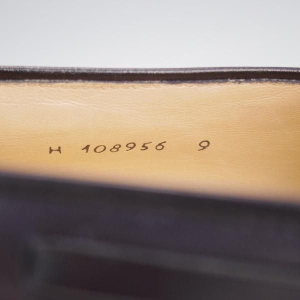 極美品★(伊)タニノクリスチー SIZE 9【定価10万円以上★タッセルローファー/紺】スリッポン/カーフ/メンズ/TANINO CRISCI★k891