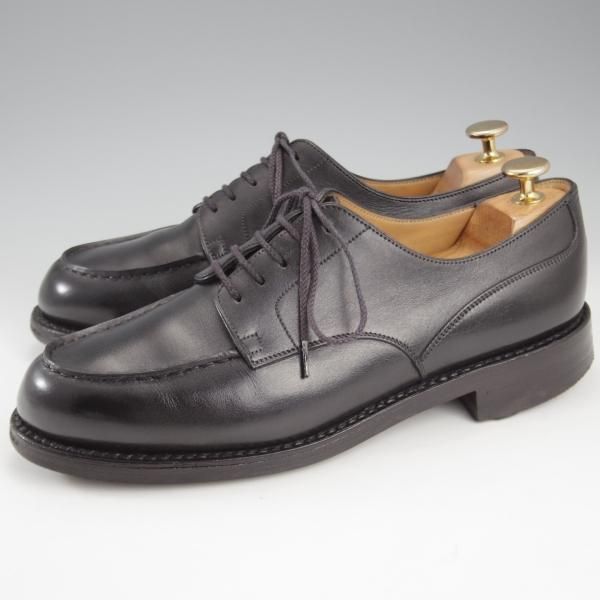 極上★J.M.ウエストン 6D【現行定価￥165,000-★ロシアンカーフ仕様/ゴルフ/GOLF】641/31ラスト/Uチップ/黒/Weston/ウェストン★k901