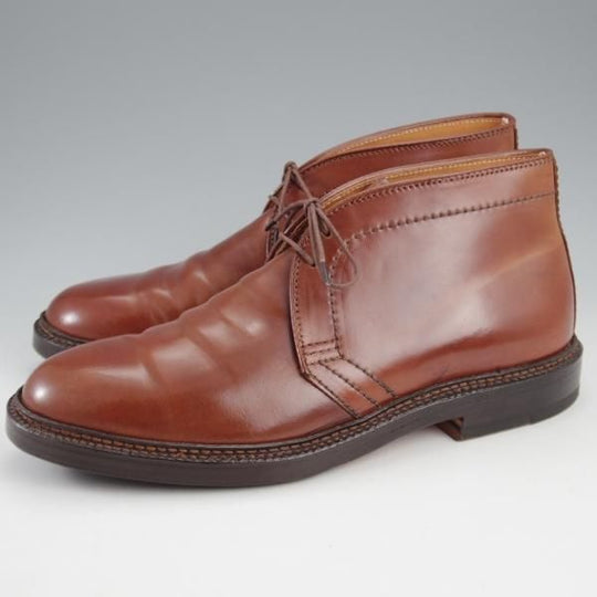 ★オールデン 6D【貴重★マホガニー色/コードバン/1358】ユナイテッドアローズ別注/チャッカブーツ/バリーラスト/茶/メンズ/ALDEN★k905