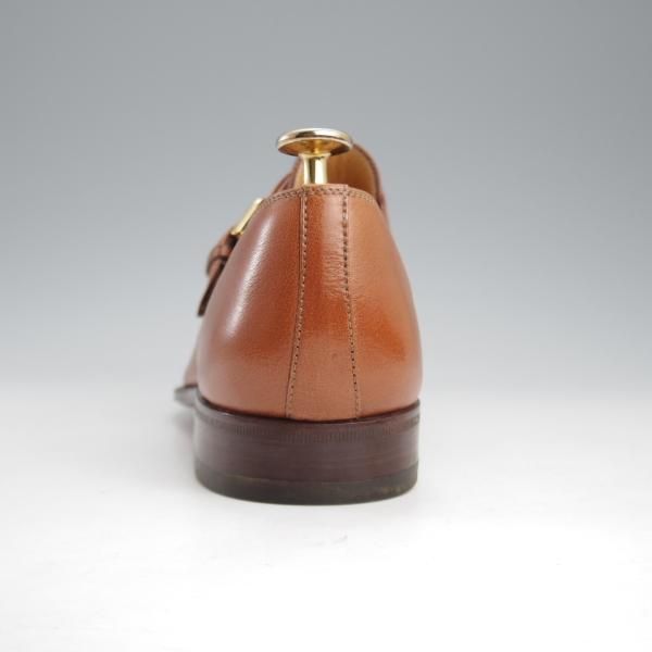 ほぼ未使用★(伊)タニノクリスチー SIZE 6【定価15万円以上★モンクストラップ/茶】シボ革/メンズ/TANINO CRISCI★k906