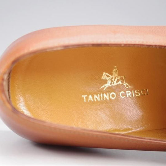 ほぼ未使用★(伊)タニノクリスチー SIZE 6【定価15万円以上★モンクストラップ/茶】シボ革/メンズ/TANINO CRISCI★k906