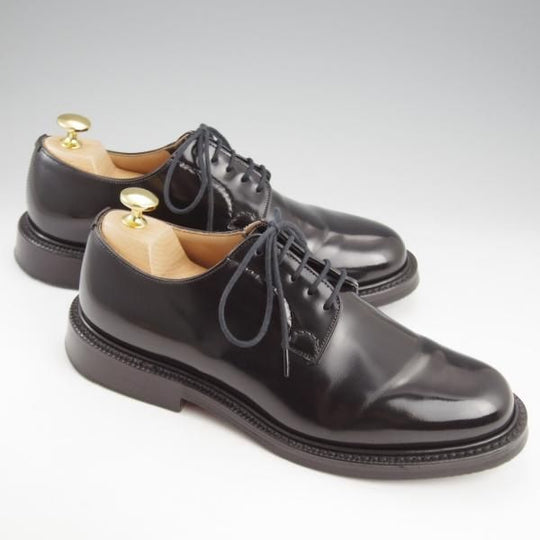 極上★チャーチ 55F/UK5.5【定価￥181,500-★シャノン/SHANNON】103ラスト/プレーントゥ/黒/メンズ/Church's★k914