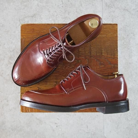 極美品★Makers/メイカーズ SIZE 6.5【現行定価￥155,100-★茶系コードバン仕様/ホーウィン社/#2】Vチップ/CDVN-02/メンズ★k915