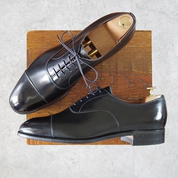 未使用★チャーチ 90F/UK9【貴重★旧チャーチ/73ラスト/CONSUL】コンサル/3都市ロゴ/ストレートチップ/カーフ/黒/メンズ/Church's★k916