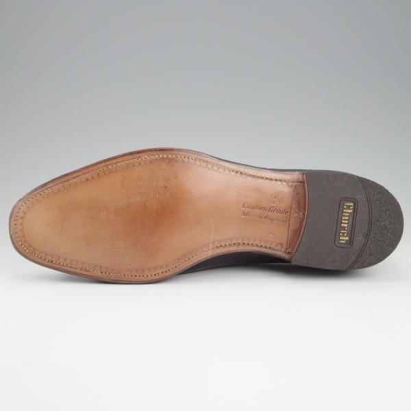 未使用★チャーチ 90F/UK9【貴重★旧チャーチ/73ラスト/CONSUL】コンサル/3都市ロゴ/ストレートチップ/カーフ/黒/メンズ/Church's★k916