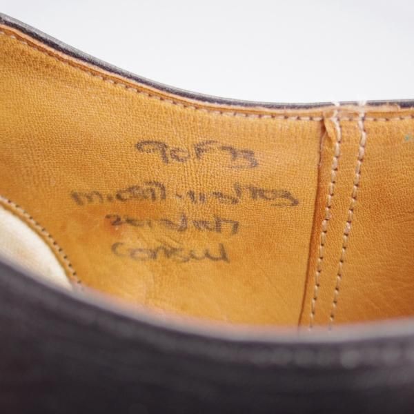 未使用★チャーチ 90F/UK9【貴重★旧チャーチ/73ラスト/CONSUL】コンサル/3都市ロゴ/ストレートチップ/カーフ/黒/メンズ/Church's★k916