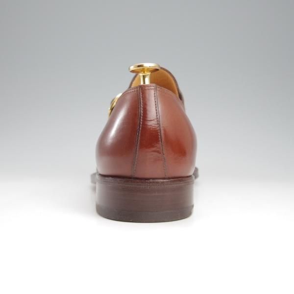 未使用★(伊)タニノクリスチー SIZE 8【デッドストック品★モンクストラップ/茶】カーフ/メンズ/TANINO CRISCI★k919