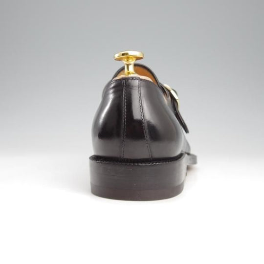 未使用★(伊)タニノクリスチー SIZE 5【デッドストック品★モンクストラップ/黒】カーフ/メンズ/TANINO CRISCI★k921