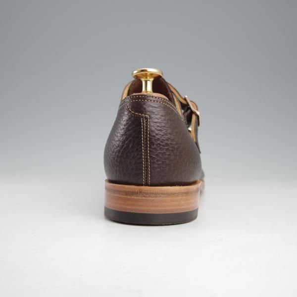 未使用★ジョンロブ 6E【定価￥224,400-★WILLIAM/ウィリアム/TENSILE】9795ラスト/ダブルモンク/シボ革/濃茶/JOHN LOBB★k922