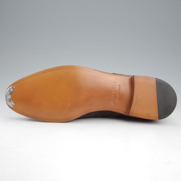 未使用★ジョンロブ 6E【定価￥224,400-★WILLIAM/ウィリアム/TENSILE】9795ラスト/ダブルモンク/シボ革/濃茶/JOHN LOBB★k922