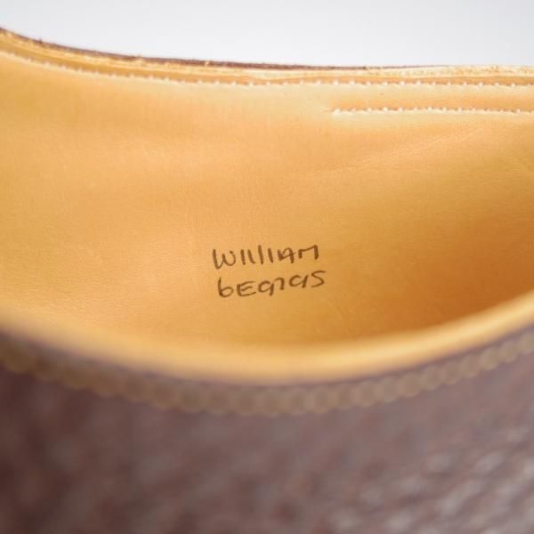 未使用★ジョンロブ 6E【定価￥224,400-★WILLIAM/ウィリアム/TENSILE】9795ラスト/ダブルモンク/シボ革/濃茶/JOHN LOBB★k922