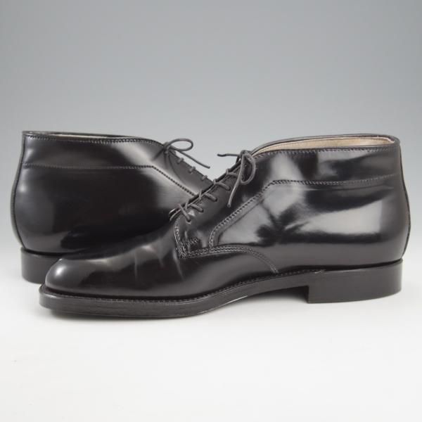 未使用★オールデン 7.5D【コードバン仕様★(オランダ)FRANS BOONE別注/６アイレットチャッカブーツ】86750/バリーラスト/黒/ALDEN★k923