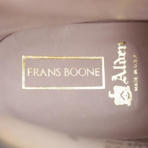 未使用★オールデン 7.5D【コードバン仕様★(オランダ)FRANS BOONE別注/６アイレットチャッカブーツ】86750/バリーラスト/黒/ALDEN★k923