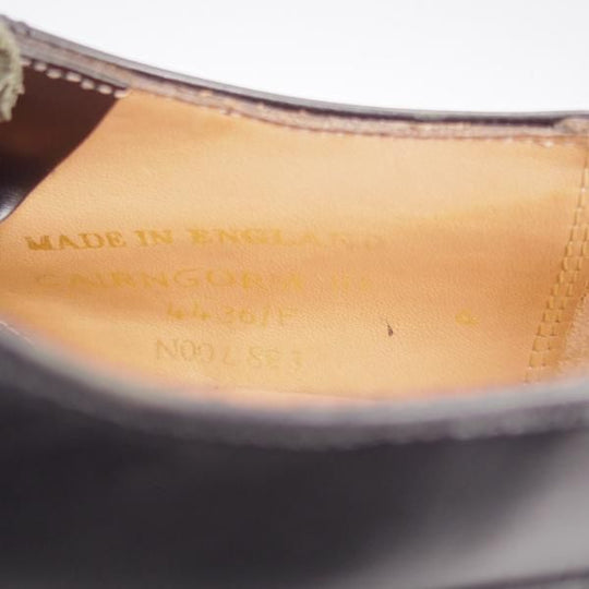 極美品★(英)チーニー 6F【モデル定価9万円以上★ケンゴン/CAIRNGORM 3/リッジウェイソール】ストレートチップ/黒/メンズ/CHEANEY★k925