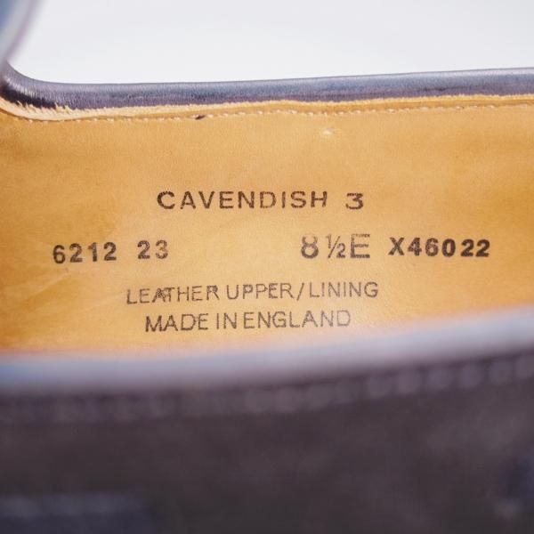 極上★クロケット&ジョーンズ 8.5E【定価￥99,000-★CAVENDISH 3/キャベンディッシュ】タッセルローファー/紺/Crockett&Jones★k927