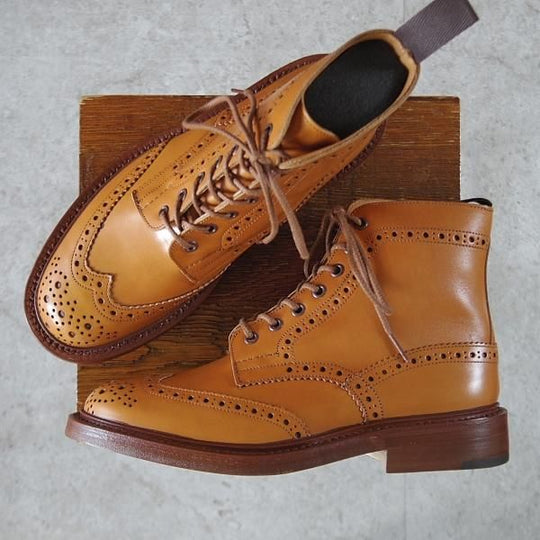 未使用★トリッカーズ SIZE 6.5【定価￥132,000-★STOW/エイコンアンティーク】5634/ストウ/カントリーブーツ/薄茶/Tricker's★k933