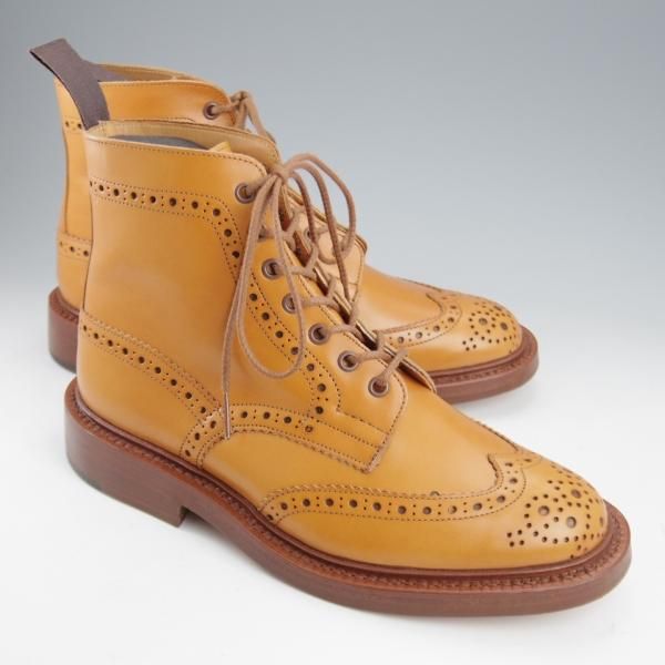 未使用★トリッカーズ SIZE 6.5【定価￥132,000-★STOW/エイコンアンティーク】5634/ストウ/カントリーブーツ/薄茶/Tricker's★k933