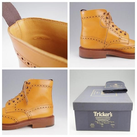 未使用★トリッカーズ SIZE 6.5【定価￥132,000-★STOW/エイコンアンティーク】5634/ストウ/カントリーブーツ/薄茶/Tricker's★k933