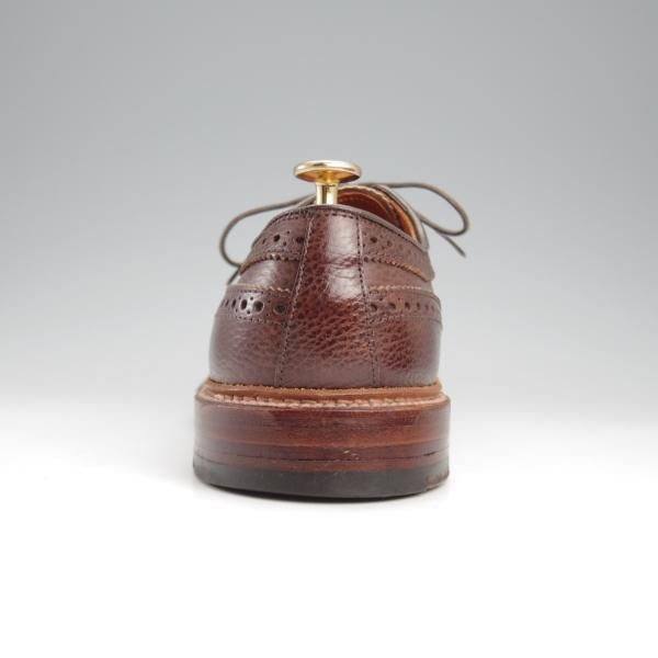 美品★オールデン 7E【現行定価13万円程度★ロングウイング/D4517/アンティークエッジ】バリーラスト/濃茶/メンズ/ALDEN★k935