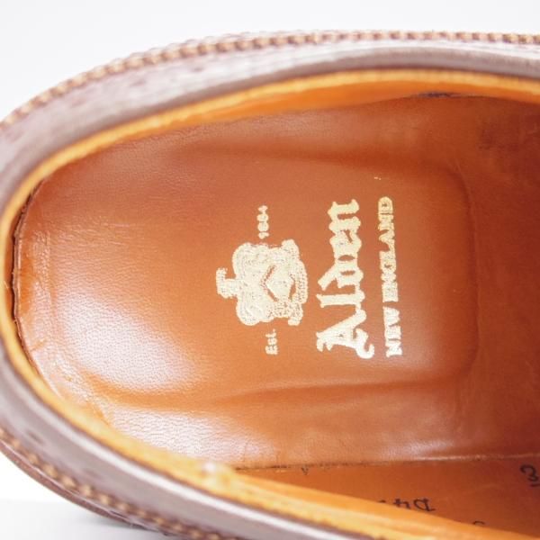 美品★オールデン 7E【現行定価13万円程度★ロングウイング/D4517/アンティークエッジ】バリーラスト/濃茶/メンズ/ALDEN★k935