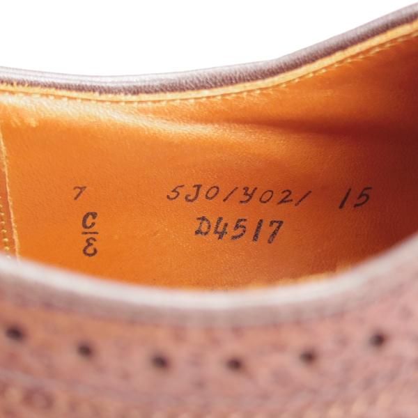 美品★オールデン 7E【現行定価13万円程度★ロングウイング/D4517/アンティークエッジ】バリーラスト/濃茶/メンズ/ALDEN★k935
