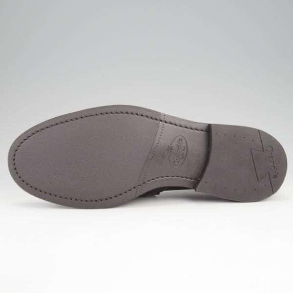 未使用★チャーチ 75F/UK7.5【モデル定価￥157,300-★コインローファー/Pembrey】126ラスト/ビーフロール/黒×白/メンズ/Church's★k937