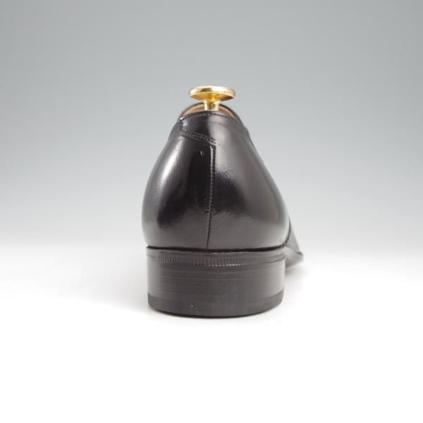 未使用★銀座ヨシノヤ SIZE 26【小笠原シューズ製★サイドエラスティック】カーフ/黒/メンズ/Ginza Yoshinoya★k940