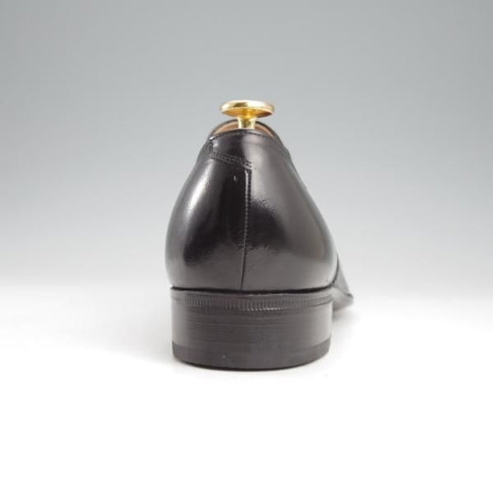 未使用★銀座ヨシノヤ SIZE 26【小笠原シューズ製★サイドエラスティック】カーフ/黒/メンズ/Ginza Yoshinoya★k940