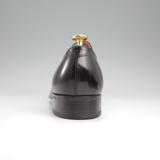 未使用★銀座ヨシノヤ SIZE 26【小笠原シューズ製★サイドエラスティック】カーフ/黒/メンズ/Ginza Yoshinoya★k940