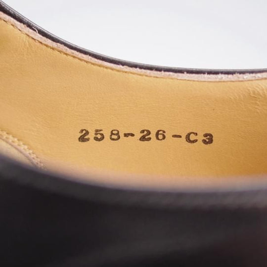 未使用★銀座ヨシノヤ SIZE 26【小笠原シューズ製★サイドエラスティック】カーフ/黒/メンズ/Ginza Yoshinoya★k940