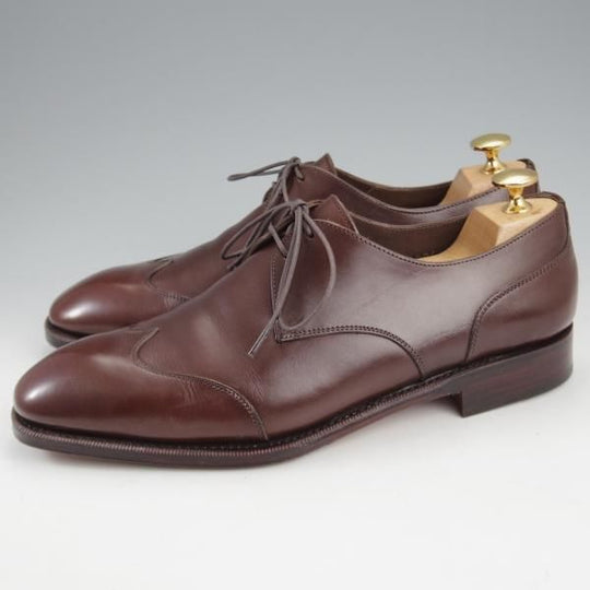 ★(スペイン製)カルミナ SIZE 7【トレーディングポスト別注★ショートウイング/80004】カーフ/濃茶/メンズ/CARMINA★k941