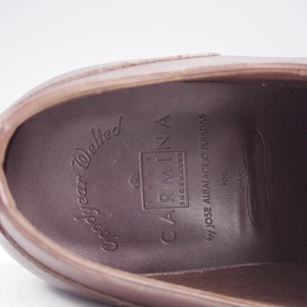 ★(スペイン製)カルミナ SIZE 7【トレーディングポスト別注★ショートウイング/80004】カーフ/濃茶/メンズ/CARMINA★k941