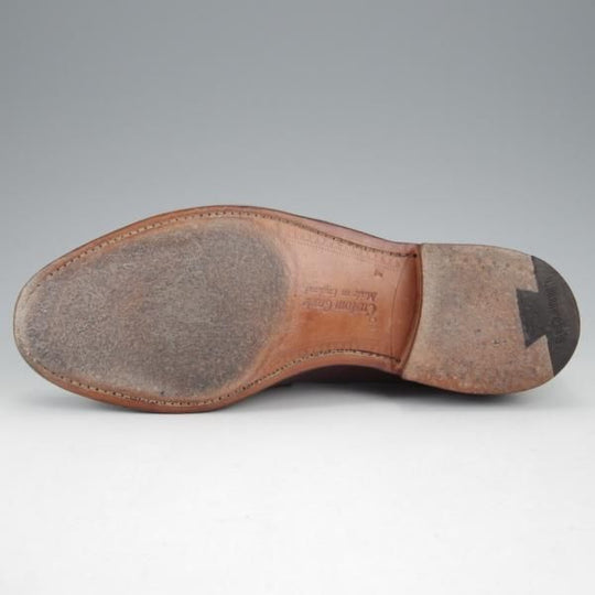 極上★チャーチ 60F/UK6【★コインローファー/NETTON 450】93ラスト/ネバダカーフ/バーガンディー/赤茶/メンズ/Church's★k943