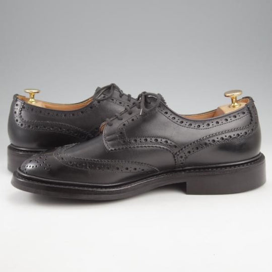 極上★トリッカーズ SIZE 9【ダイナイトソール仕様★DURHAM/フルブローグ】カントリーシューズ/カーフ/黒/短靴/Tricker's★k945
