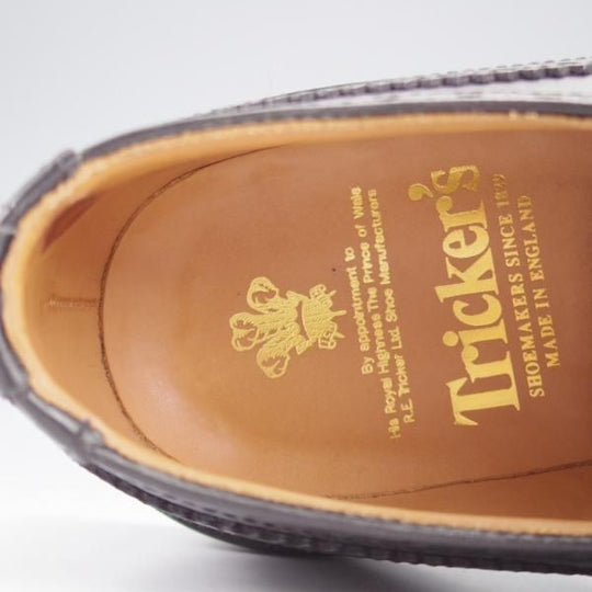 極上★トリッカーズ SIZE 9【ダイナイトソール仕様★DURHAM/フルブローグ】カントリーシューズ/カーフ/黒/短靴/Tricker's★k945