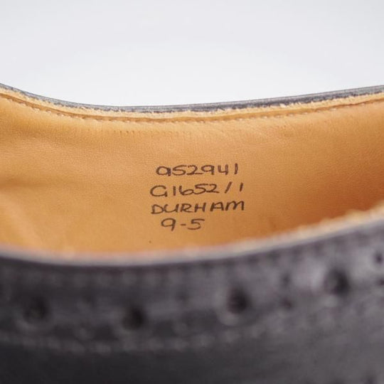 極上★トリッカーズ SIZE 9【ダイナイトソール仕様★DURHAM/フルブローグ】カントリーシューズ/カーフ/黒/短靴/Tricker's★k945